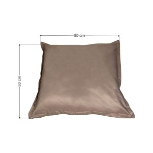 tesias-1463-1463 ΠΟΥΦ ΜΑΞΙΛΑΡΑ ΜΠΕΖ ΥΦΑΣΜΑΤΙΝΗ 80X80X12CM-TESIAS GROUP