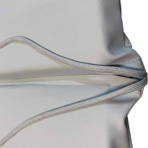 tesias-1876-16-derma-gkri-03 ΣΤΡΩΜΑ ΞΑΠΛΩΣΤΡΑΣ 195X60X8CM ΔΕΡΜΑΤΙΝΗ - ΓΚΡΙ ΧΡΩΜΑ-TESIAS GROUP