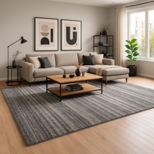 tesias-80005-80005-02-xalia-tesias-polyester ΧΑΛΙ SHAGGY TOKYO 80005 - POLYESTER 50% / POLYPROP 50%  - GREY 75642-996-TESIAS GROUP