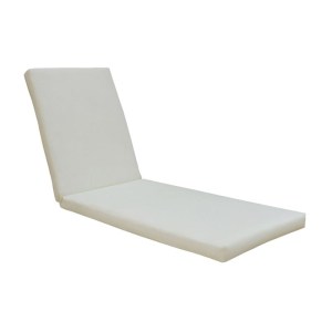 woo-109144 SUNLOUNGER ΜΑΞΙΛΑΡΙ ΞΑΠΛΩΣΤΡΑΣ ΥΦΑΣΜΑ ΕΚΡΟΥ WATER REPELLENT, FOAM+POLYESTER ΦΕΡΜΟΥΑΡ-VELCRO