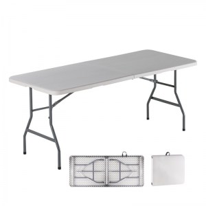 woo-110179 BLOW-R ΤΡΑΠΕΖΙ ΣΥΝΕΔΡΙΟΥ - CATERING ΠΤΥΣΣΟΜΕΝΟ (ΒΑΛΙΤΣΑ), HDPE ΑΣΠΡΟ, ΜΕΤΑΛΛΟ ΒΑΦΗ ΓΚΡΙ