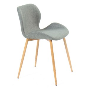 woo-114984 LILIAN ΚΑΡΕΚΛΑ ΤΡΑΠΕΖΑΡΙΑΣ ΜΕΤΑΛΛΟ ΒΑΦΗ ΦΥΣΙΚΟ, ΥΦΑΣΜΑ ΑΝΟΙΧΤΟ ΓΚΡΙ