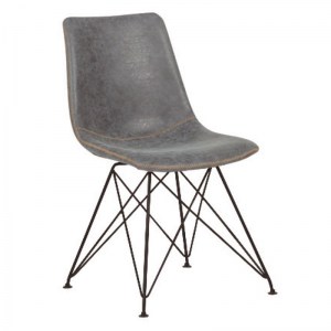 woo-115084 PANTON ΚΑΡΕΚΛΑ ΜΕΤΑΛΛΟ ΒΑΦΗ ΜΑΥΡΗ, PU VINTAGE GREY