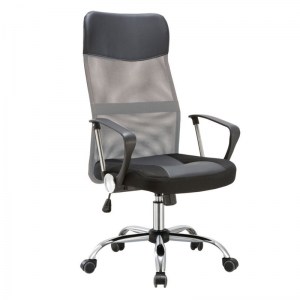 woo-115100 BF2400-PVC ΠΟΛΥΘΡΟΝΑ ΔΙΕΥΘΥΝΤΗ PVC & MESH ΓΚΡΙ/ΜΑΥΡΟ