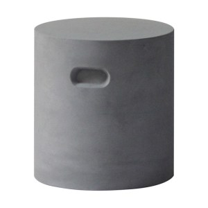 woo-119230 CONCRETE CYLINDER ΣΚΑΜΠΟ ΚΗΠΟΥ - ΒΕΡΑΝΤΑΣ, CEMENT GREY