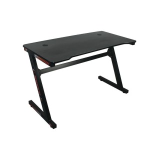 woo-121537 GAMING ΓΡΑΦΕΙΟ 120X60CM Τ.CARBON ΜΕΤΑΛΛΟ ΒΑΦΗ ΜΑΥΡΟ