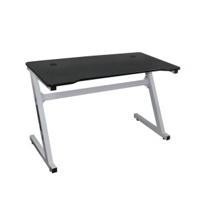woo-121539 GAMING ΓΡΑΦΕΙΟ 120X60CM Τ.CARBON ΜΕΤΑΛΛΟ ΒΑΦΗ ΑΣΠΡΟ