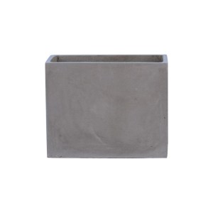 woo-121576 FLOWER POT-2 CEMENT GREY 50X20X40CM