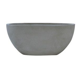 woo-121583 FLOWER POT-4 CEMENT GREY 76X34X32CM