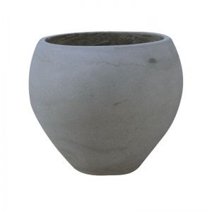 woo-121586 FLOWER POT-5 CEMENT GREY Φ55X40CM