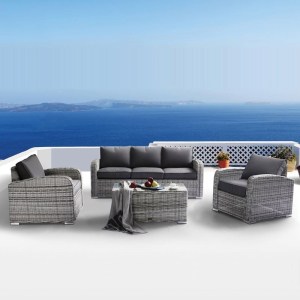 woo-122719 BELMAR LIVING SET ΣΑΛΟΝΙ ΚΗΠΟΥ ALU:3ΘΕΣ+2 ΠΟΛΥΘΡΟΝΕΣ+ΤΡΑΠΕΖΙ WICKER GREYWHITE, ΜΑΞ.ΓΚΡΙ ΣΚ.
