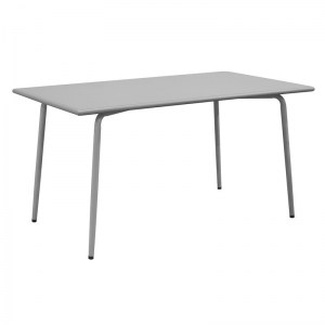 woo-123931 BRIO FLAT ΤΡΑΠΕΖΙ-PRO ΚΗΠΟΥ - ΒΕΡΑΝΤΑΣ, ΜΕΤΑΛΛΟ ΒΑΦΗ COOL GREY 4C