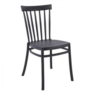 woo-124796 WINDSOR ΚΑΡΕΚΛΑ ΤΡΑΠΕΖΑΡΙΑΣ ΚΗΠΟΥ ΣΤΟΙΒΑΖΟΜΕΝΗ, PP ΜΑΥΡΟ UV PROTECTION