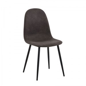 woo-125053 CELINA ΚΑΡΕΚΛΑ ΜΕΤΑΛΛΟ ΒΑΦΗ ΜΑΥΡΟ, ΥΦΑΣΜΑ SUEDE ΓΚΡΙ
