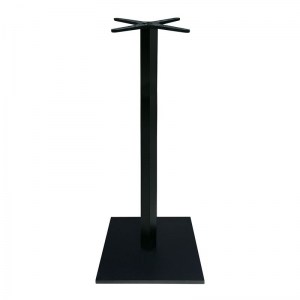 woo-125286 PRATO-W ΒΑΣΗ ΤΡΑΠΕΖΙΟΥ BAR 45X45CM H.93CM ΜΕΤΑΛΛΟ ΒΑΦΗ ΜΑΥΡΟ / 12,50KG