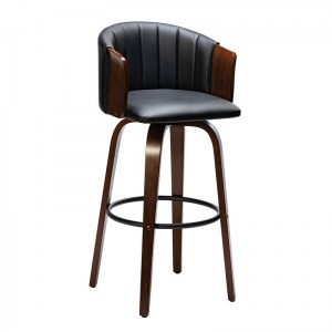 woo-125324 ENZO ΣΚΑΜΠΟ BAR ΚΑΡΥΔΙ, PU ΜΑΥΡΟ