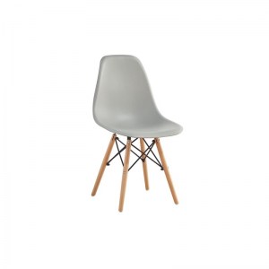 woo-125364 ART WOOD ΚΑΡΕΚΛΑ ΤΡΑΠΕΖΑΡΙΑΣ - ΚΟΥΖΙΝΑΣ, ΠΟΔΙΑ ΟΞΙΑ, ΚΑΘΙΣΜΑ PP ΓΚΡΙ - ΠΛΗΡΩΣ K/D