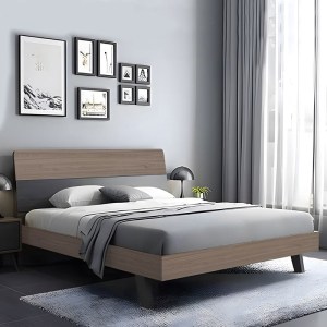 woo-125460 VANITY ΚΡΕΒΑΤΙ ΔΙΠΛΟ, ΓΙΑ ΣΤΡΩΜΑ 160X200CM, ΑΠΟΧΡΩΣΗ SONOMA OAK-GREY