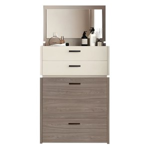 woo-125462 VANITY ΤΟΥΑΛΕΤΑ ΜΕ ΕΝΣΩΜΑΤΩΜΕΝΟ ΚΑΘΡΕΠΤΗ & ΣΚΑΜΠΟ ΑΠΟΧΡΩΣΗ SONOMA OAK-CREAM
