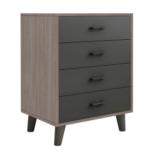 woo-125465 ELIOT ΣΥΡΤΑΡΙΕΡΑ, ΜΕ 4 ΣΥΡΤΑΡΙΑ, ΑΠΟΧΡΩΣΗ SONOMA OAK-GREY