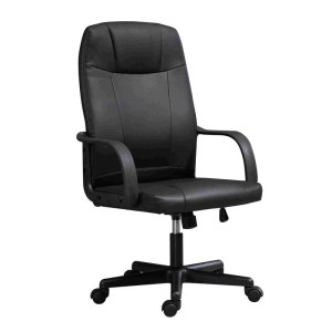 woo-125528 BF1010 ΠΟΛΥΘΡΟΝΑ ΓΡΑΦΕΙΟΥ ΔΙΕΥΘΥΝΤΗ PVC ΜΑΥΡΟ