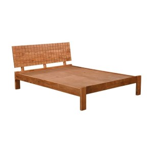 woo-125670 CAPITAL ΚΡΕΒΑΤΙ ΔΙΠΛΟ, ΓΙΑ ΣΤΡΩΜΑ 160X200CM, ΑΚΑΚΙΑ ΦΥΣΙΚΟ