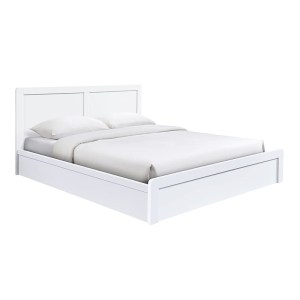 woo-125701 LIFE LUX ΚΡΕΒΑΤΙ ΔΙΠΛΟ ΓΙΑ ΣΤΡΩΜΑ 160X200CM, ΑΠΟΧΡΩΣΗ ΑΣΠΡΟ