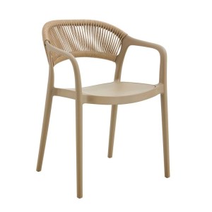 woo-125757 DONNA ΠΟΛΥΘΡΟΝΑ ΣΤΟΙΒΑΖΟΜΕΝΗ, PP-UV TORTORA, ROPE WICKER ΦΥΣΙΚΟ
