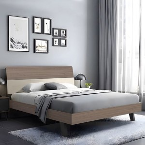 woo-125814 VANITY ΚΡΕΒΑΤΙ ΔΙΠΛΟ, ΓΙΑ ΣΤΡΩΜΑ 160X200CM, ΑΠΟΧΡΩΣΗ SONOMA OAK-CREAM