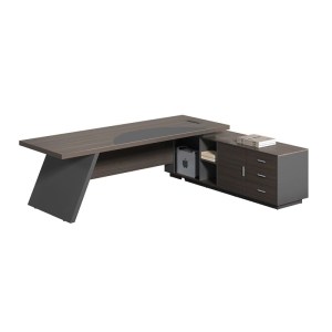 woo-125895 MASTER ΓΡΑΦΕΙΟ ΔΕΞΙΑ ΓΩΝΙΑ, ΑΠΟΧΡΩΣΗ GREY WALNUT