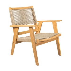 woo-126056 COFFEE LIVING ΠΟΛΥΘΡΟΝΑ ΚΑΘΙΣΤΙΚΟΥ ΒΕΡΑΝΤΑΣ - ΚΗΠΟΥ, ΑΚΑΚΙΑ ΦΥΣΙΚΟ-ROPE WICKER ΜΠΕΖ