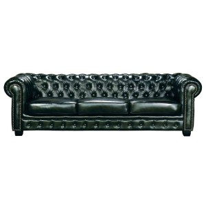 woo-126395 CHESTERFIELD BIRMINGHAM ΚΑΝΑΠΕΣ 4ΘΕΣΙΟΣ ΣΑΛΟΝΙΟΥ ΚΑΘΙΣΤΙΚΟΥ, ΔΕΡΜΑ ANTIQUEGREEN