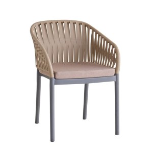 woo-126436 EMERY ΠΟΛΥΘΡΟΝΑ ΒΕΡΑΝΤΑΣ-ΚΗΠΟΥ PP-UV SAND BEIGE-ΑΝΘΡΑΚΙ, ΜΑΞΙΛΑΡΙ ΜΠΕΖ (KD)