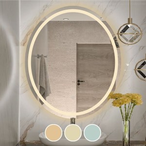 woo-126527 LED-3 ΚΑΘΡΕΠΤΗΣ ΤΟΙΧΟΥ OVAL - ΦΩΤΙΖΟΜΕΝΟΣ - ΑΦΗΣ, ΜΕ 3 ΕΠΙΛΟΓΕΣ ΕΝΑΛΛΑΓΗΣ ΧΡΩΜΑΤΩΝ