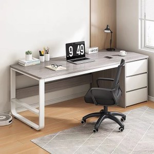 woo-126630 ΓΡΑΦΕΙΟ ΜΕ 3 ΣΥΡΤΑΡΙΑ ΜΕΤΑΛΛΟ ΒΑΦΗ ΑΣΠΡΟ - GREY