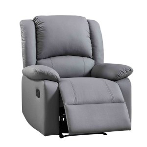 woo-126770 EVA ΠΟΛΥΘΡΟΝΑ RELAX ΣΑΛΟΝΙΟΥ - ΚΑΘΙΣΤΙΚΟΥ, PU ΣΚΟΥΡΟ ΓΚΡΙ