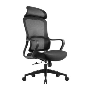 woo-126819 BF3010 ΠΟΛΥΘΡΟΝΑ ΓΡΑΦΕΙΟΥ ΔΙΕΥΘΥΝΤΗ, MESH ΜΑΥΡΟ, ΥΦΑΣΜΑ ΜΑΥΡΟ