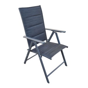 woo-127025 YARD ΠΟΛΥΘΡΟΝΑ ΚΗΠΟΥ-ΒΕΡΑΝΤΑΣ, ΠΤΥΣΣΟΜΕΝΗ, ΜΕΤΑΛΛΟ ΒΑΦΗ ΑΝΘΡΑΚΙ - PADDED TEXTILENE