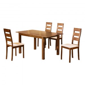 woo-24118_e-00016119-huge MILLER SET ΤΡΑΠΕΖΑΡΙΑ ΚΟΥΖΙΝΑΣ ΞΥΛΙΝΗ: ΕΠΕΚΤΕΙΝΟΜΕΝΟ ΤΡΑΠΕΖΙ+ 4 ΚΑΡΕΚΛΕΣ HONEY OAK-PVC ΕΚΡΟΥ
