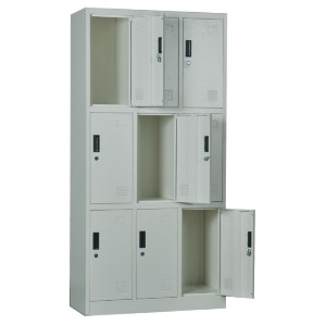 woo-25632 LOCKER 9 ΘΕΣΕΩΝ ΜΕΤΑΛΛΟ ΒΑΦΗ ΓΚΡΙ