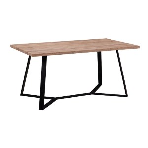 woo-25674 HANSON ΤΡΑΠΕΖΙ ΚΟΥΖΙΝΑΣ ΤΡΑΠΕΖΑΡΙΑΣ, ΜΕΤΑΛΛΟ ΒΑΦΗ ΜΑΥΡΟ, SONOMA