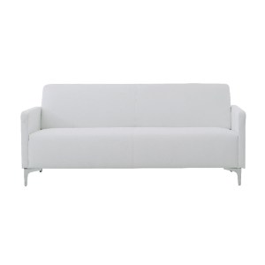 woo-26671 STYLE ΚΑΝΑΠΕΣ ΣΑΛΟΝΙΟΥ ΚΑΘΙΣΤΙΚΟΥ, 2ΘΕΣΙΟΣ, PU ΑΣΠΡΟ K/D