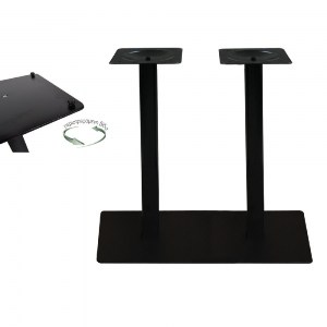 woo-27543_e-00019029-huge PRATO-R ΒΑΣΗ ΤΡΑΠΕΖΙΟΥ 70X40CM ΜΑΚΡΟΣΤΕΝΗ ΜΕ ΡΕΓΟΥΛΑΤΟΡΟ H.73 CM ΜΕΤΑΛΛΟ ΒΑΦΗ ΜΑΥΡΟ/ 21,10KG