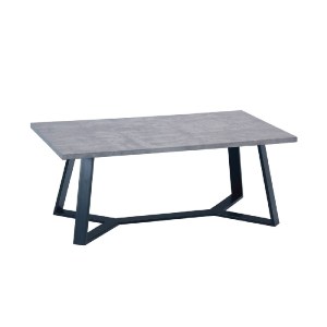 woo-28419 HANSON ΤΡΑΠΕΖΑΚΙ ΣΑΛΟΝΙΟΥ ΚΑΘΙΣΤΙΚΟΥ, ΜΕΤΑΛΛΟ ΒΑΦΗ ΜΑΥΡΟ, CEMENT