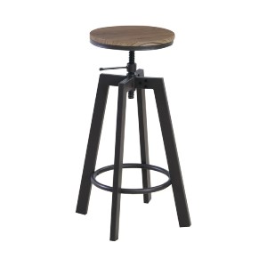 woo-29685 YORK ΣΚΑΜΠΟ BAR, ΜΕΤΑΛΛΟ ΒΑΦΗ ΣΚΟΥΡΟ ΚΑΦΕ, ΚΑΡΥΔΙ, ΡΥΘΜΙΣΗ ΥΨΟΥΣ, ΠΕΡΙΣΤΡΕΦΟΜΕΝΟ