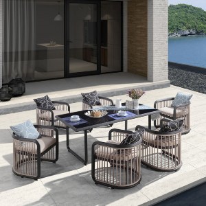 woo-30720_e-00020352-huge CITY DINING SET ΤΡΑΠΕΖΑΡΙΑ ΚΗΠΟΥ ΒΕΡΑΝΤΑΣ: ΤΡΑΠΕΖΙ + 6 ΠΟΛΥΘΡΟΝΕΣ ALU ΑΝΘΡΑΚΙ - ΜΠΕΖ