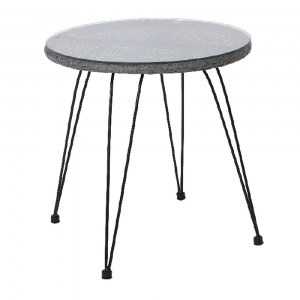 woo-30753_e-00020147-huge SALSA ΤΡΑΠΕΖΙ ΜΕΤΑΛΛΟ ΒΑΦΗ ΜΑΥΡΟ, WICKER ΓΚΡΙ