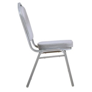 woo-31718 HILTON ΚΑΡΕΚΛΑ ΜΕΤΑΛΛΟ ΒΑΦΗ SILVER, ΥΦΑΣΜΑ ΓΚΡΙ