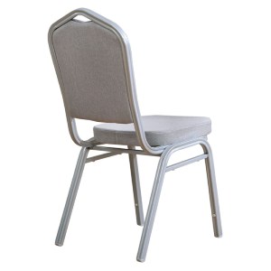 woo-31719 HILTON ΚΑΡΕΚΛΑ ΜΕΤΑΛΛΟ ΒΑΦΗ SILVER, ΥΦΑΣΜΑ ΓΚΡΙ