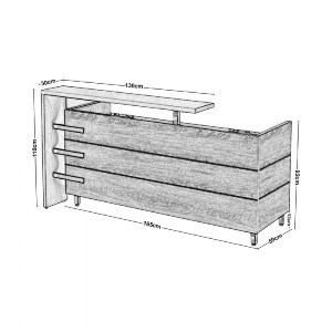 woo-33083_e-00020615_0-huge PROLINE RECEPTION - ΓΡΑΦΕΙΟ ΑΠΟΧΡΩΣΗ ΚΑΡΥΔΙ ΔΡΥΣ - ΜΑΥΡΟ